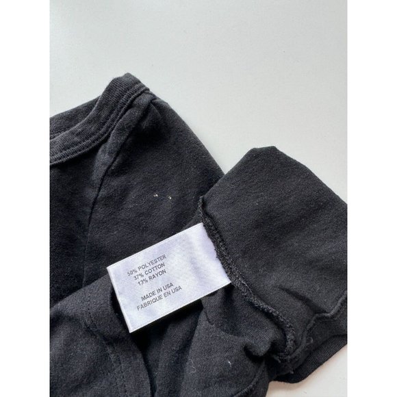 PAM & GELA Black Cotton Blend Jersey Cut-Out Crew Neck T-Shirt, Size P/XS - Picture 11 of 12